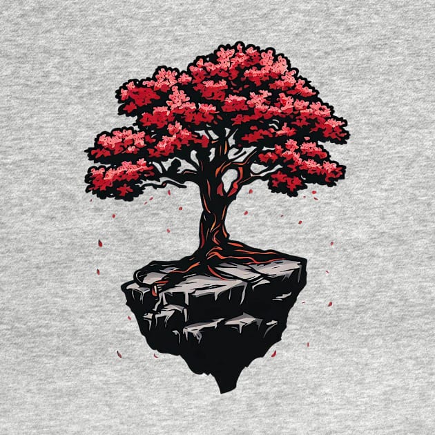 Single Cherry Tree | Japanese Classic Art by Viking shop